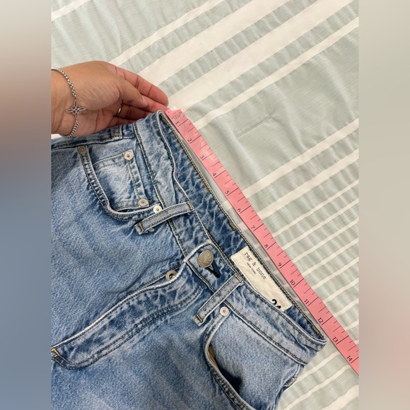 rag & bone Light Blue Straight Leg Jeans - Picture 7 of 15